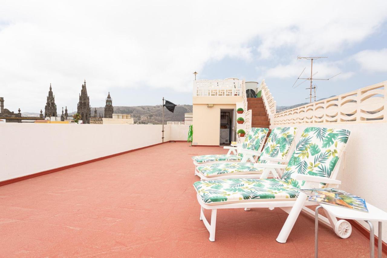 Homeforguest New Duplex With Rooftop Next To Arucas Cathedral Exteriör bild